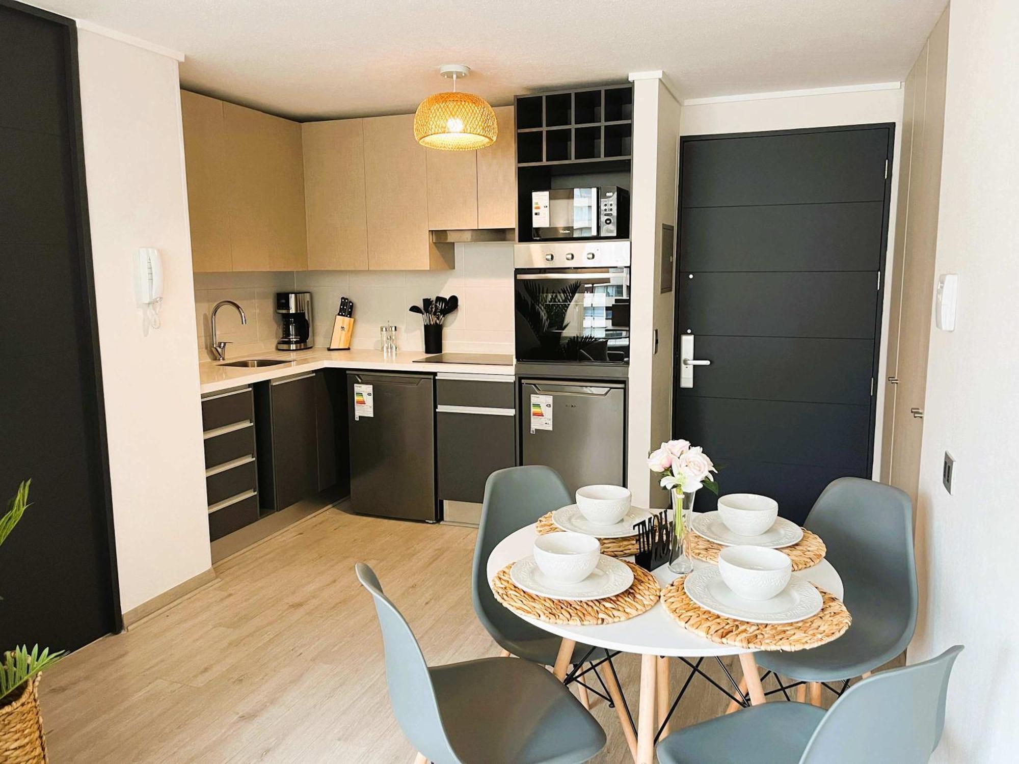 Apartamento Hom I Depto 4pax 2d2b A Estrenar En Centro Santiago