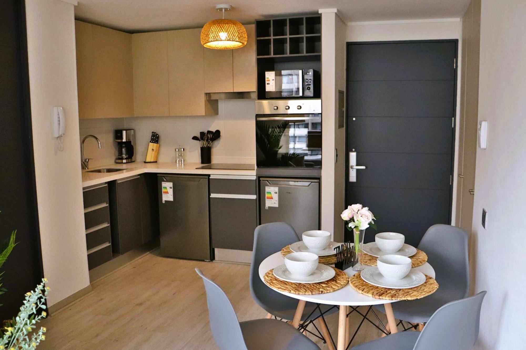 Hom I Depto 4pax 2d2b A Estrenar En Centro Apartamento Santiago